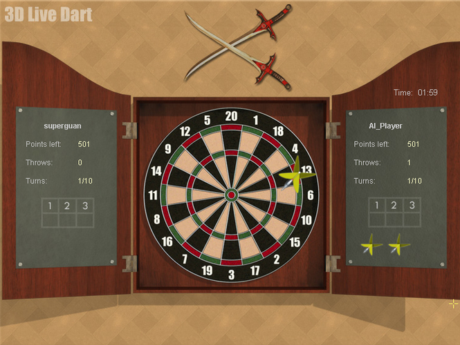 darts video game